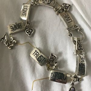 Positive words bracelet